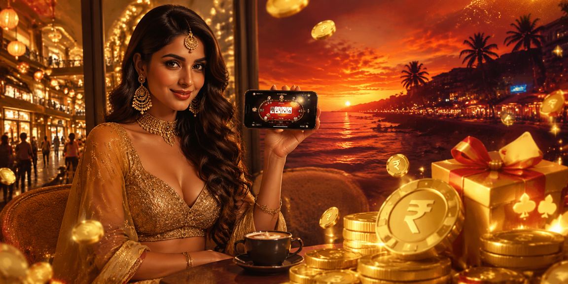 Goa beach live casino interface preview featuring poker game